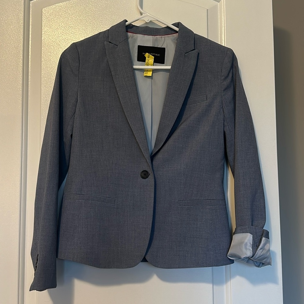 Blue grey classic Banana Republic blazer